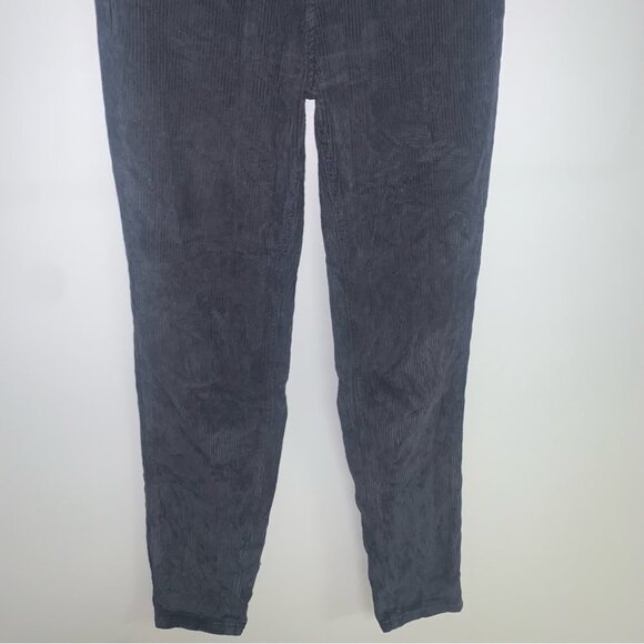 BDG Urban Outfitters Corduroy Pants Size 24 Charcoal Grey High-Rise Mom Tapered - Picture 5 of 12